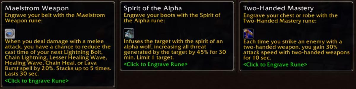 Melee DPS shamans will have interesting new ways to play in phase 2. The return of the windfury 2-handed builds has been heavily anticipated